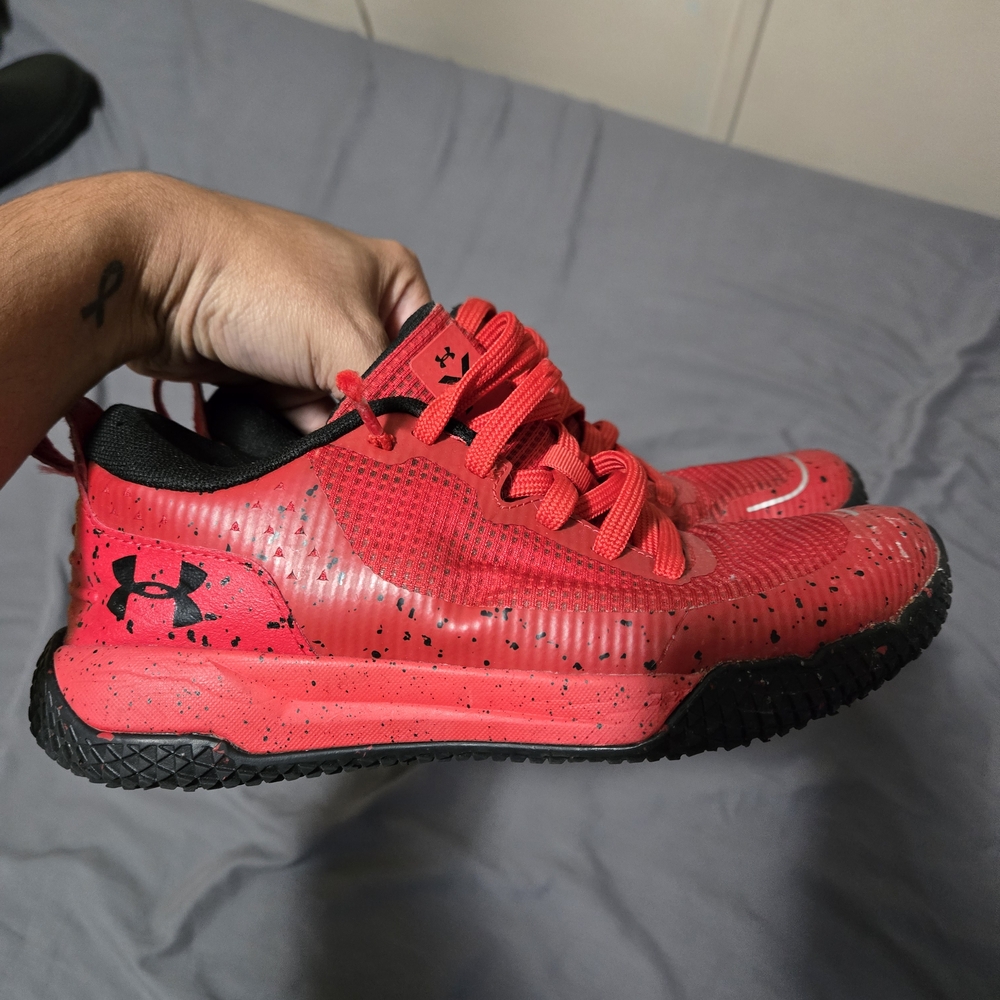 Under Armour Kids Red Athletic Shoes